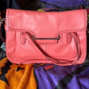 Salmon coach bag